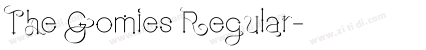 The Gomies Regular字体转换